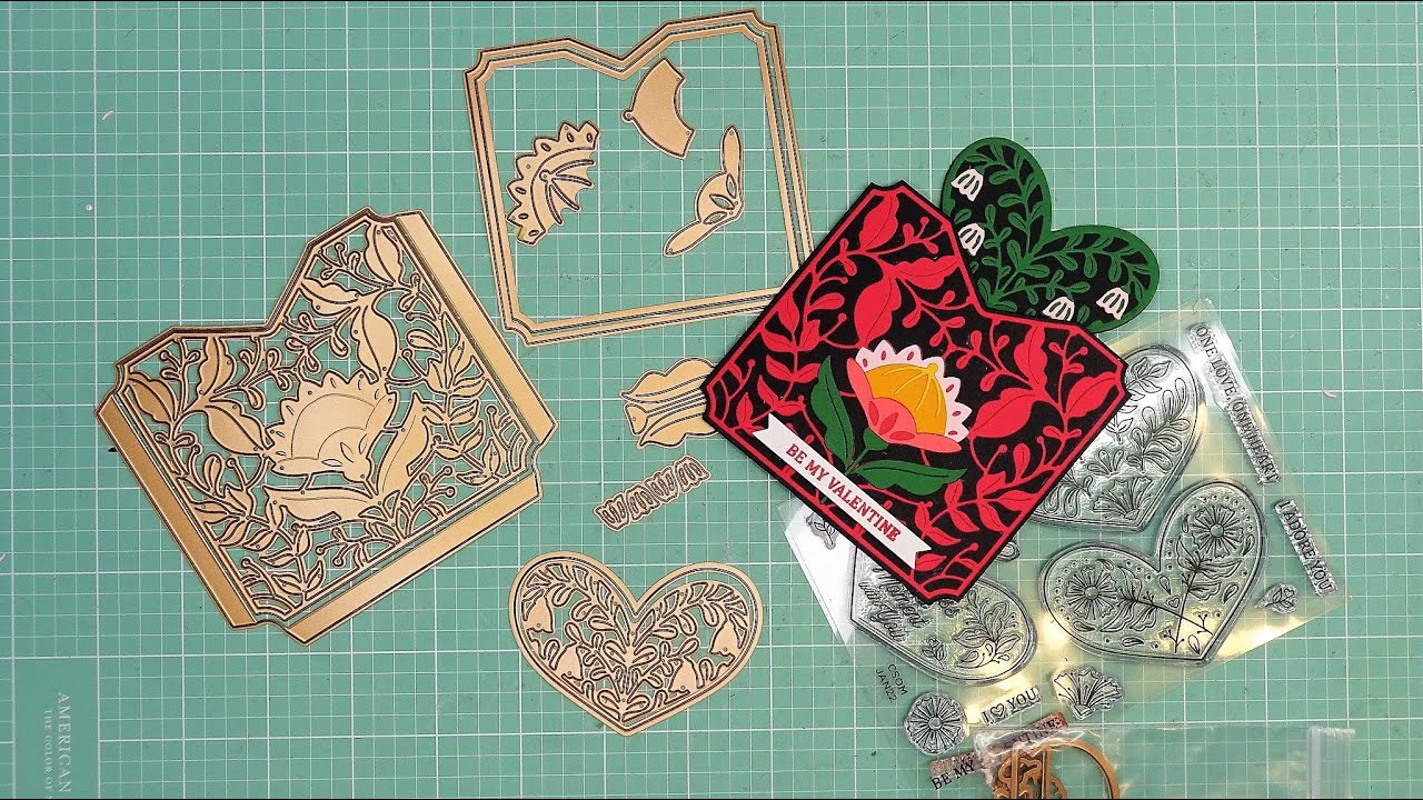 Spellbinders January 2022 Large Die & Clear Stamp of the Month: Pocket Full of Love Review Tutorial!