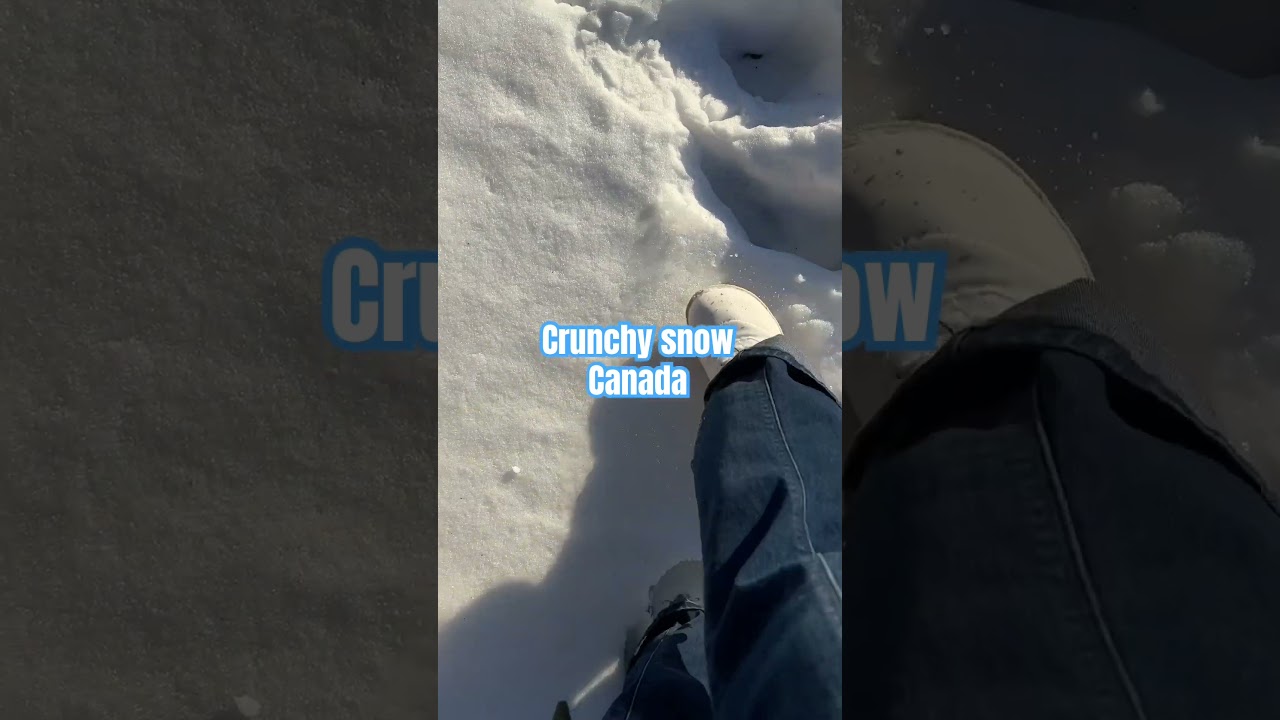 Crunchy Snow Canada #Canada #asmr # snow