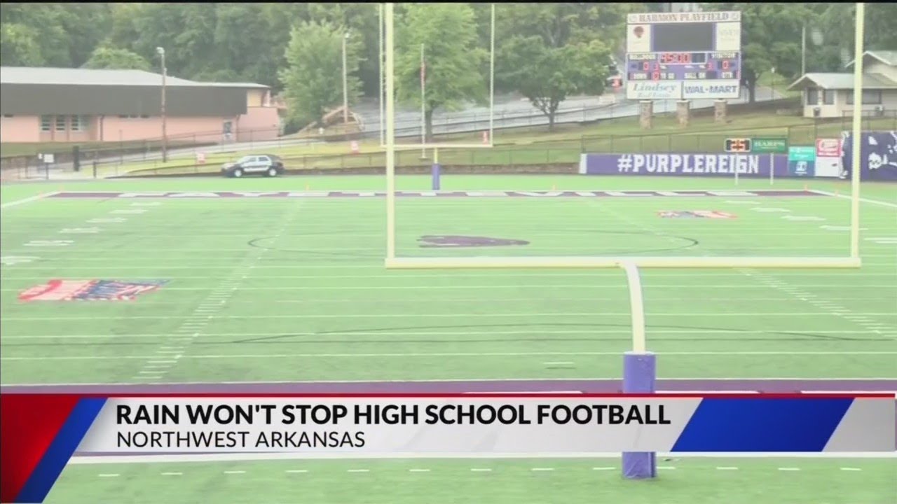 Rain won't stop high school football
