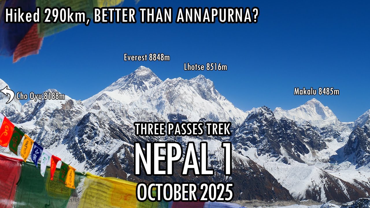 Nepal Himalayas 1: THREE PASSES TREK – 21 Days, 290 km, 18,000 m Ascent | Everest Region