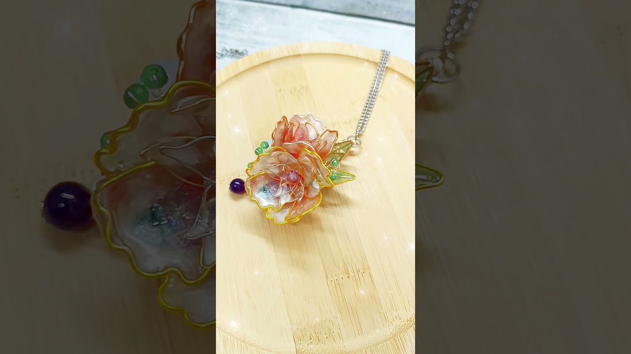 Prime Creazioni con la Resina UV DIP a immersione | Fiori con filo di metallo #resinart #diy #resina