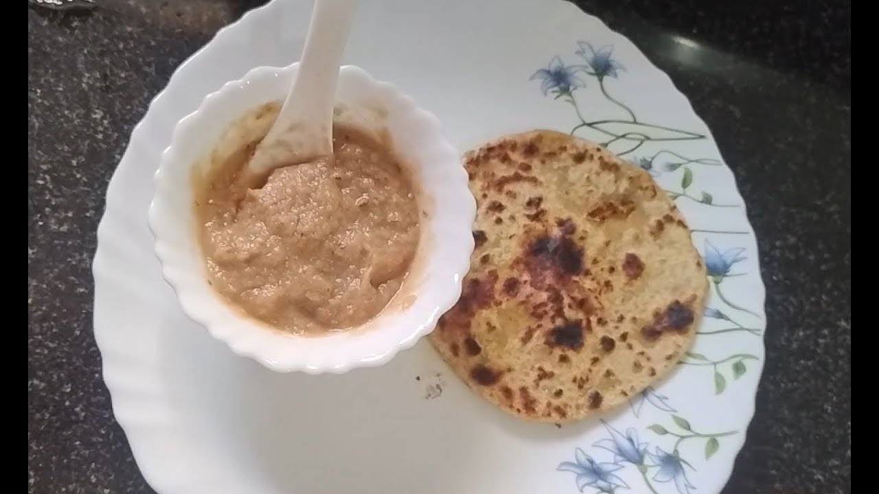 Gobhi Chatni Recipe with Gobhi Paratha | Cauliflower Sauce with Cauliflower stuffed Bread Breakfast
