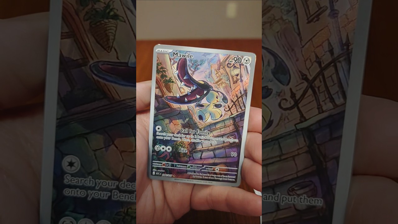 Opening Ascended Heroes booster pack (Mawile IR) #ascendedheroes #pokemon #pokemoncards