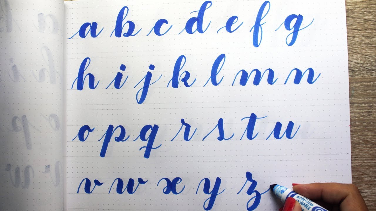 Lettering con Crayola: Alfabeto en minúsculas