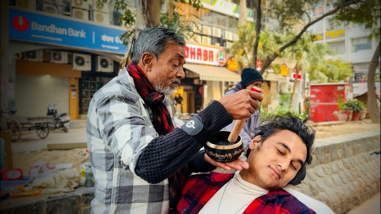 100% RELAXATION Satisfying Ear Cleaning and Scalp Massage by Waris Barber (The Best!)