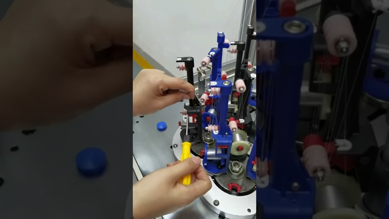 How to change springs of MB suture braiding machine?