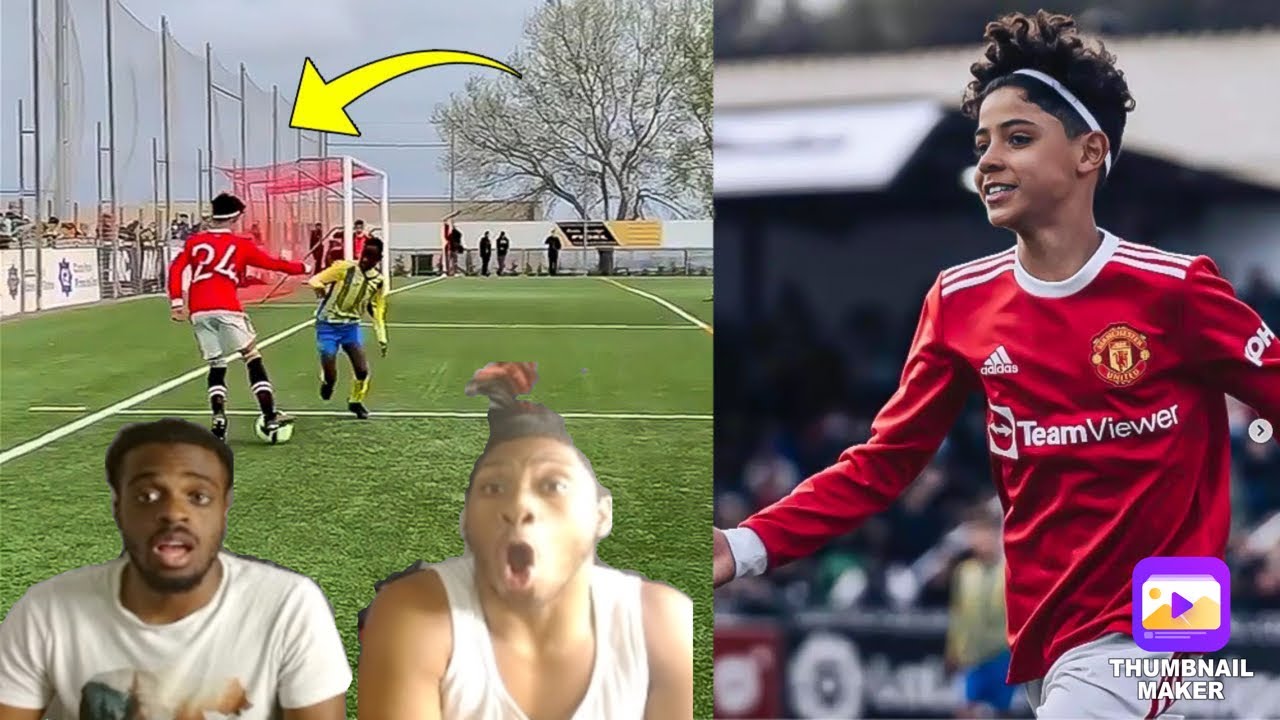 First Time Reacting to Cristiano Ronaldo Jr CRAZY Skills!