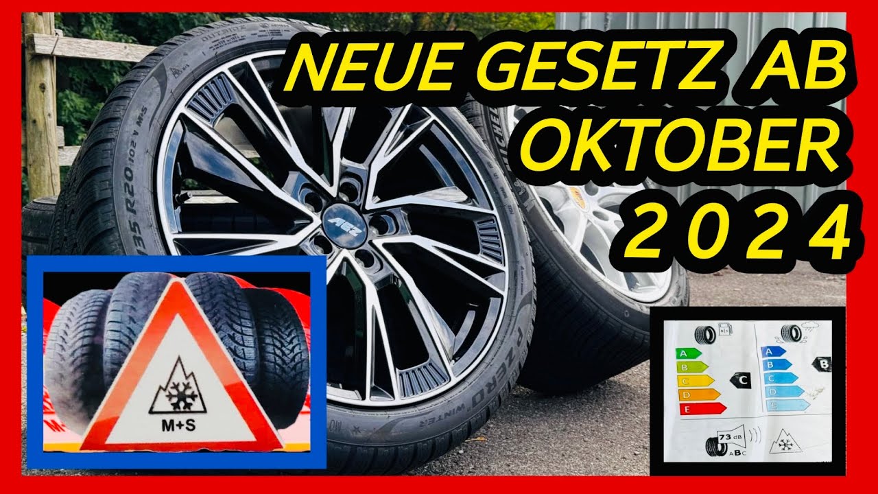 Ab Sofort Winterreifen & Ganzjahresreifen m&uuml;ssen das Alpine Symbol tragen || Gesetz ab Oktober 2024