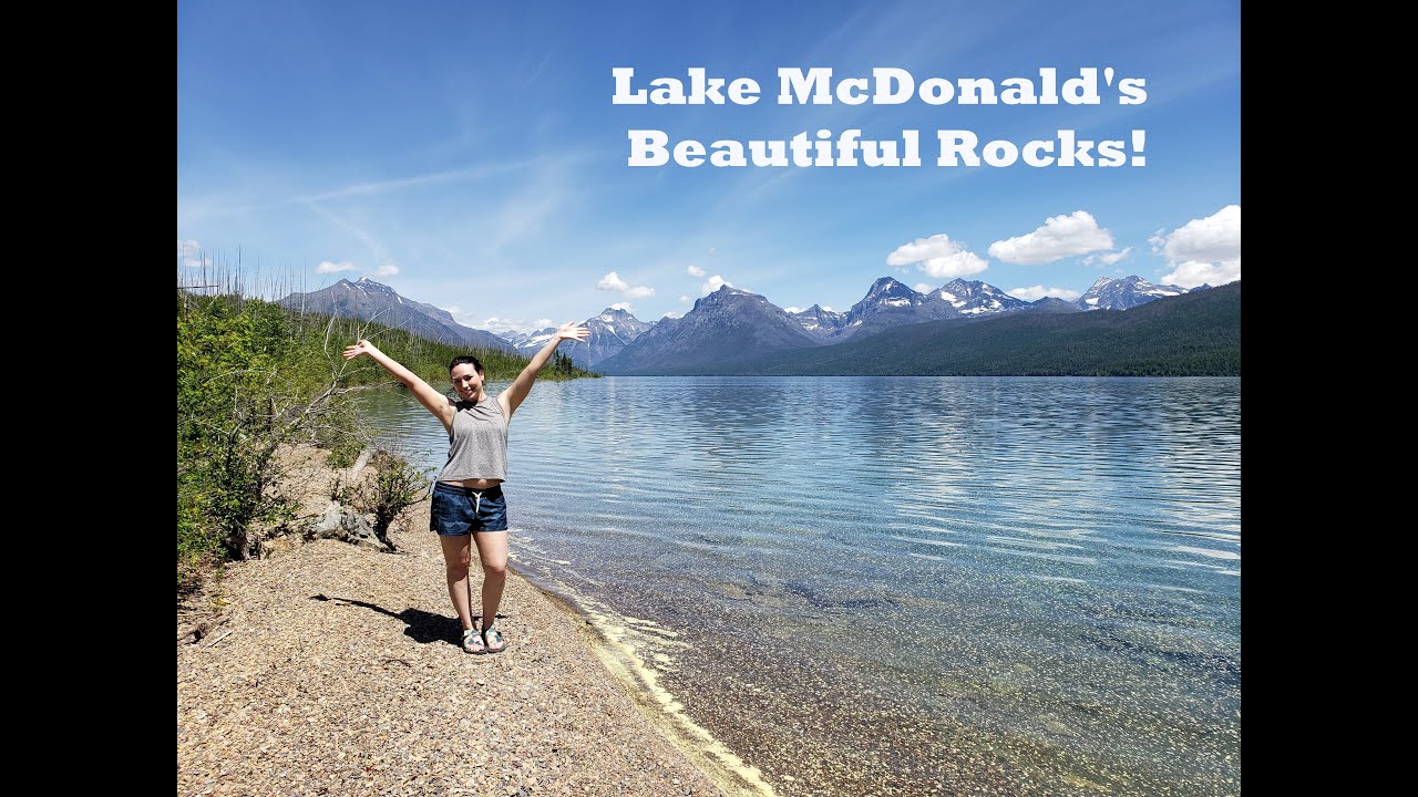 Beautiful Colored Rocks of Lake McDonald, Glacier National Park