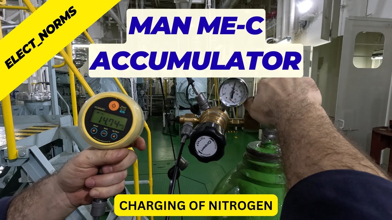🔧 How to Recharge an Accumulator in a MAN ME-C Engine | Step-by-Step Guide