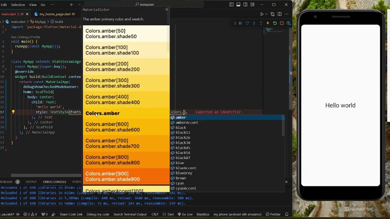 How to print Hello World in FLutter using Text widget . #flutter #textwidget #flutterwidgets