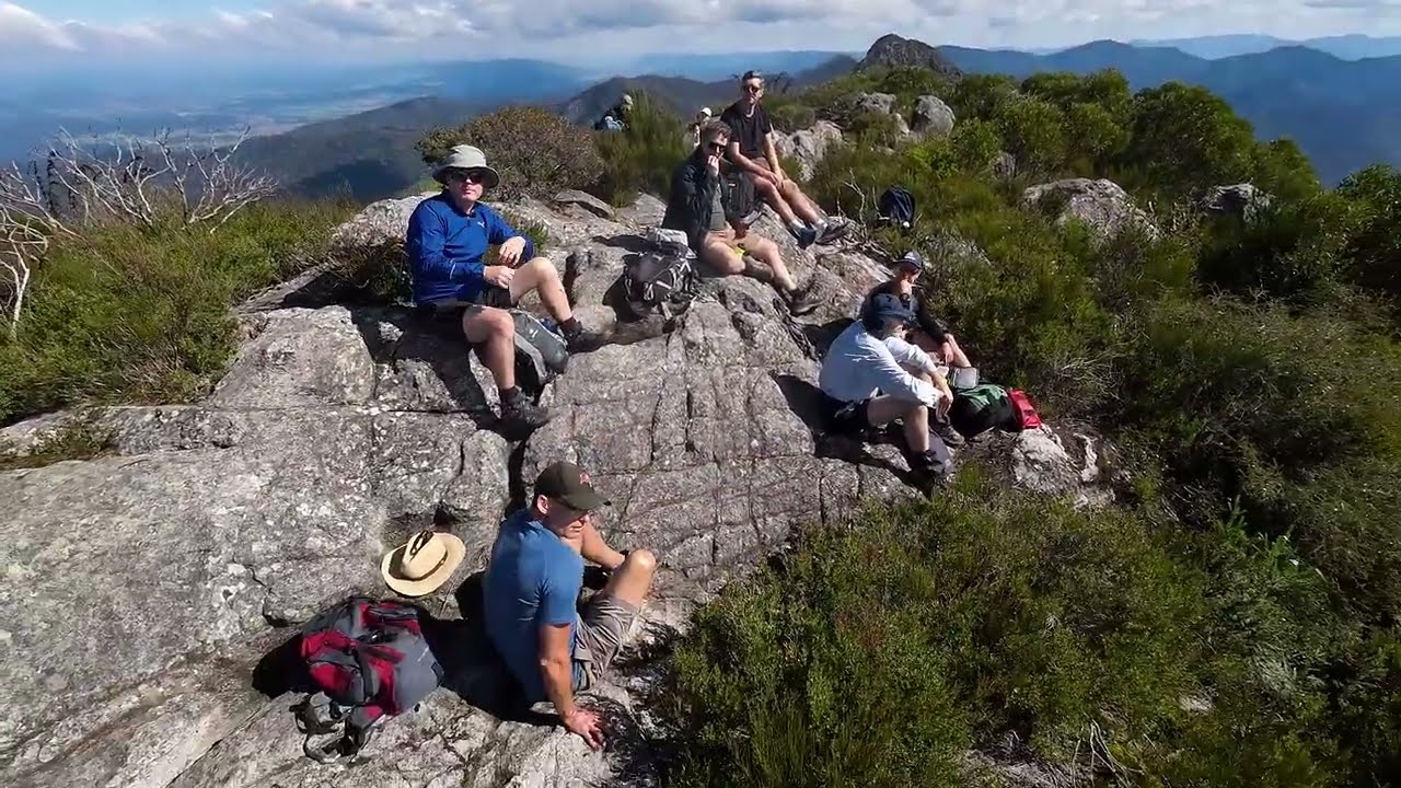 Mt Barney summit panorama May 2024 (raw drone footage)