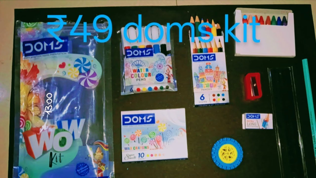 Sabse Sasta Stationery Set! 😱 DOMS Wow Kit Unboxing Only ₹49/-