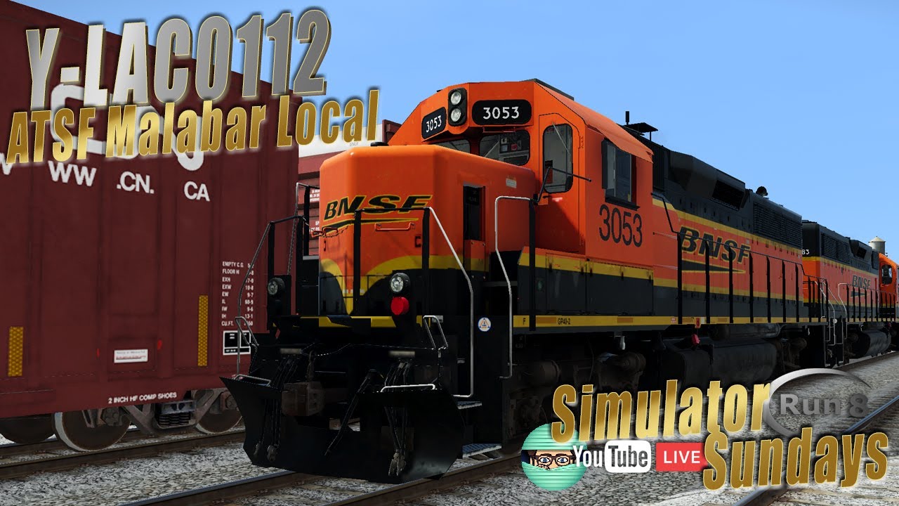 Run 8 Live | Y-LAC0112 | ATSF Malabar