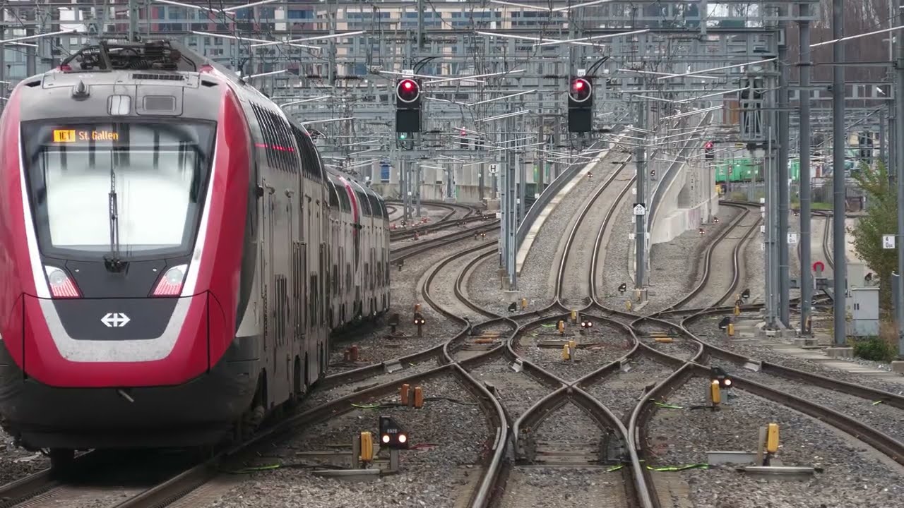 Trafic ferroviaire à Renens VD, avec réduction des vibrations