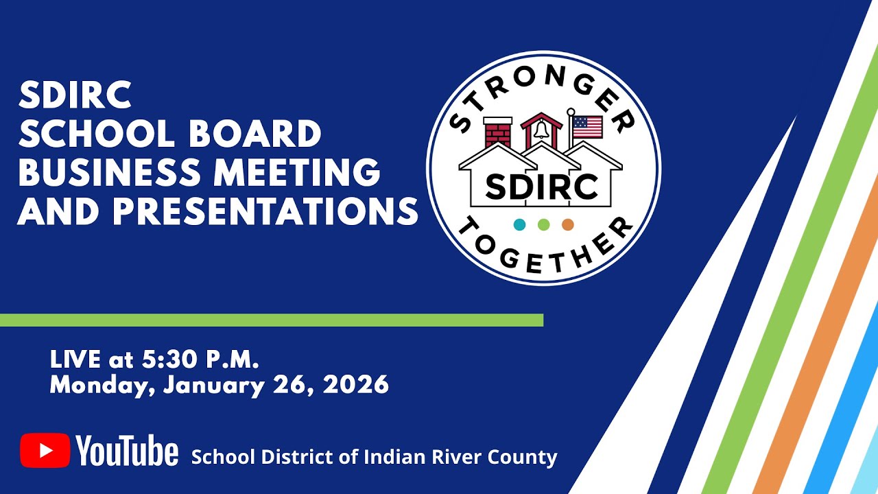 School Board Business Meeting and Presentations 5:30 p.m. 1/26/26