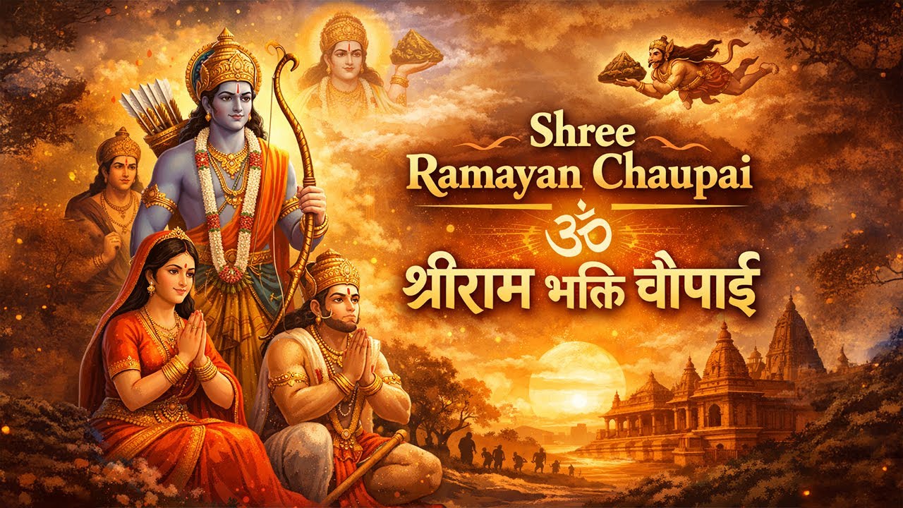 Shree Ramayan Chaupai | श्रीराम भक्ति चौपाई | Powerful Ramayan Mantra | Divine Peace