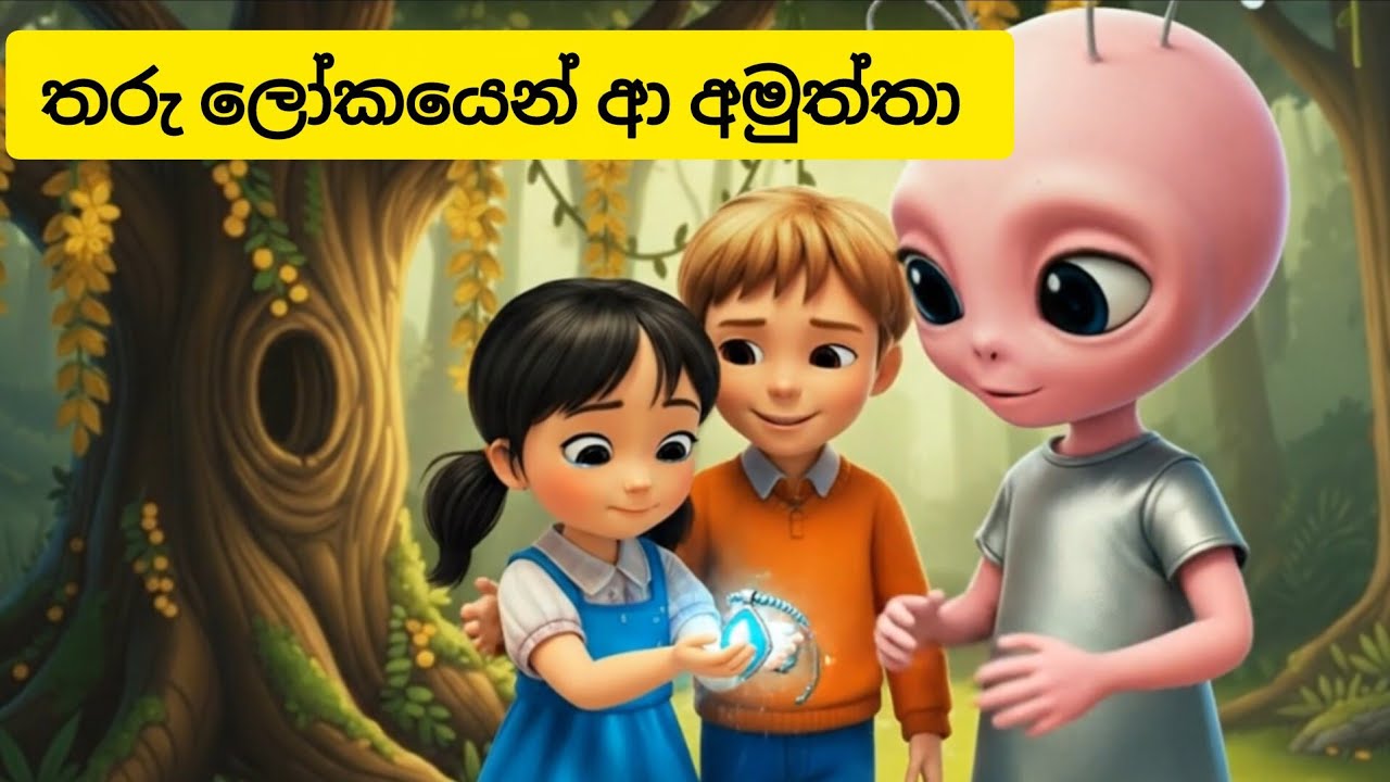 තරු ලෝකයෙන් පැමිණි අමුත්තා. | sinhala lama katha | Cartoon | lama kathandara.