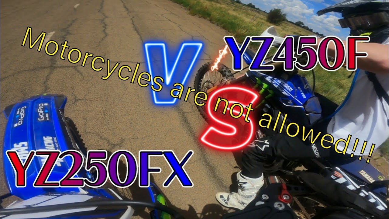 Yamaha YZ250FX vs YZ450F on abandoned race track | exploring old trails