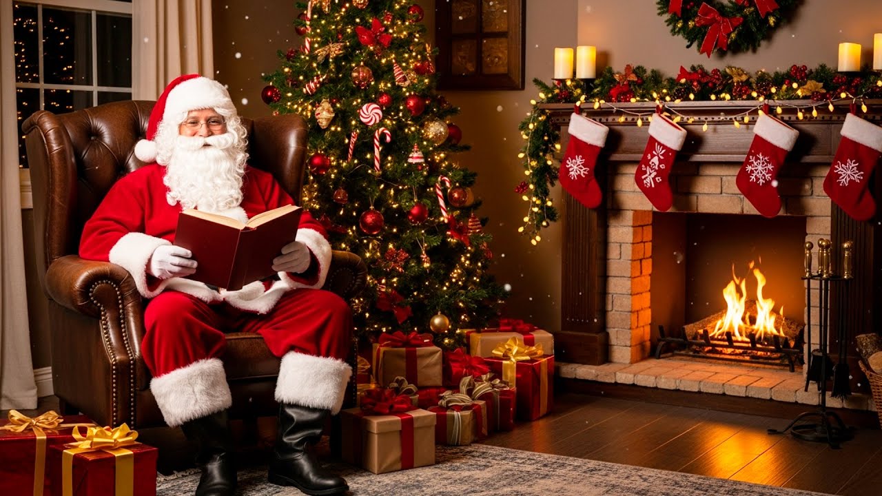 Christmas Fireplace 🔥 Sounds of a Burning Fireplace and Crackling Fire (NO Music) 2026