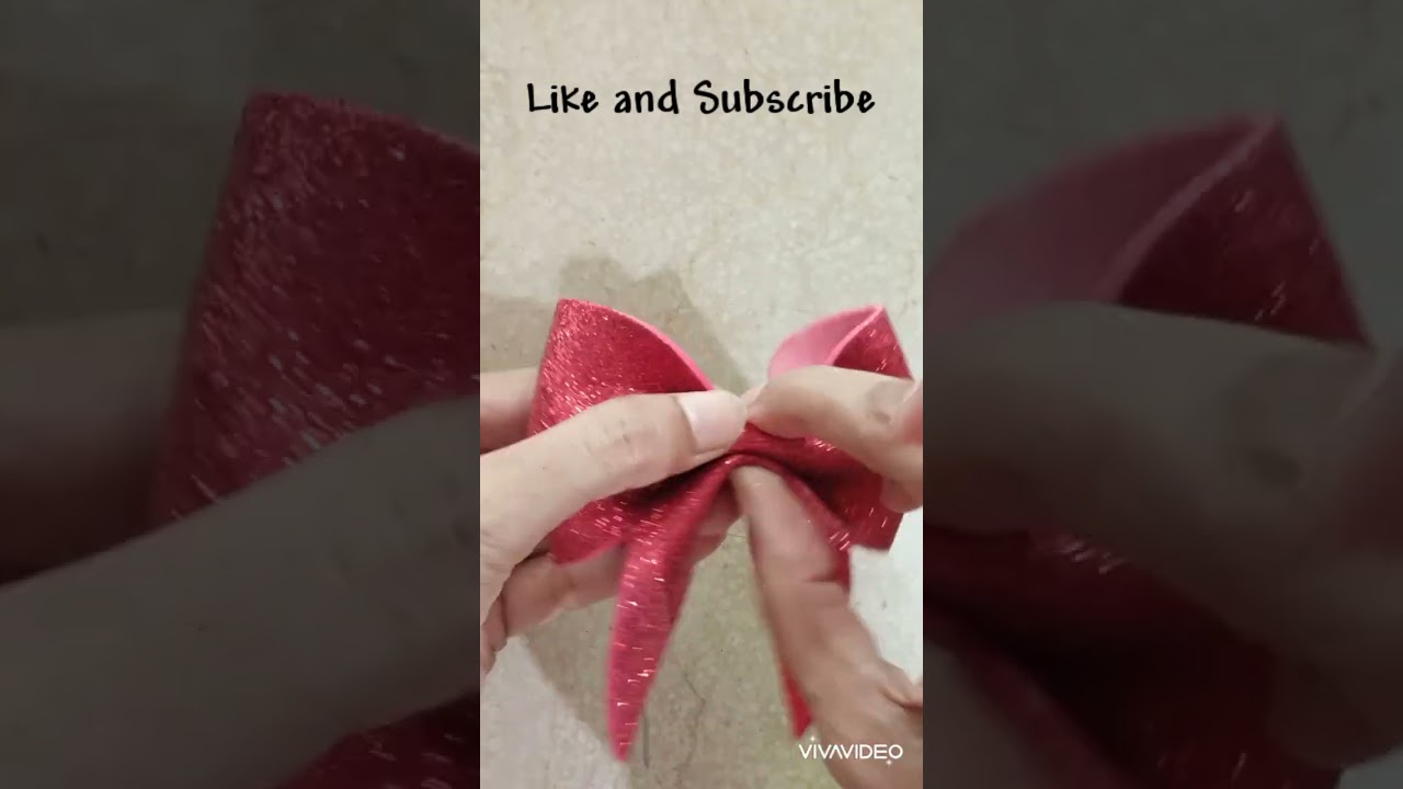 Glitter Fomic Sheet Bow#shorts #viral #trending #shortvideo #bow