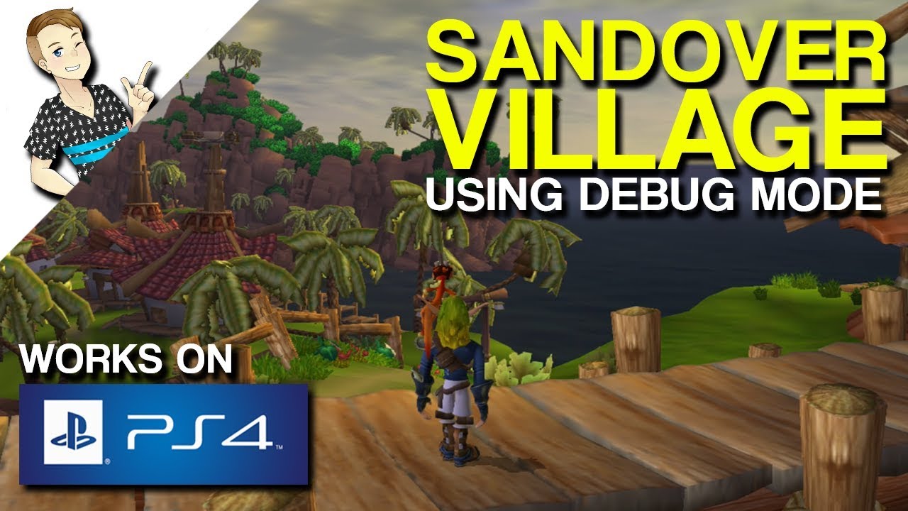 Jak II Sandover Village в режиме отладки