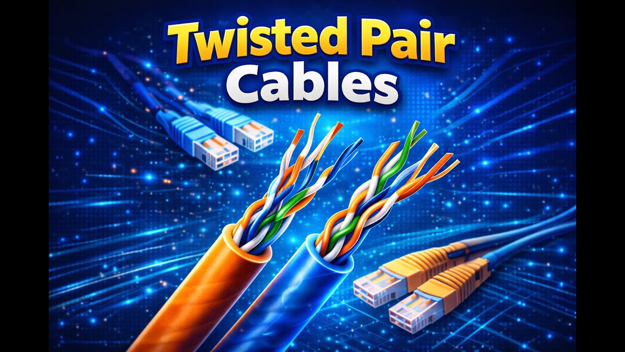 Twisted pair cables හඳුනා ගනිමු.