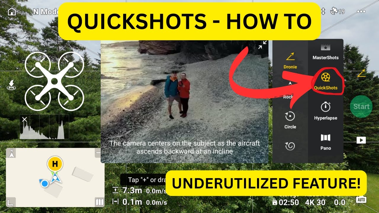 DJI Mini 4 Pro QuickShot Tutorial - How to use Quickshots