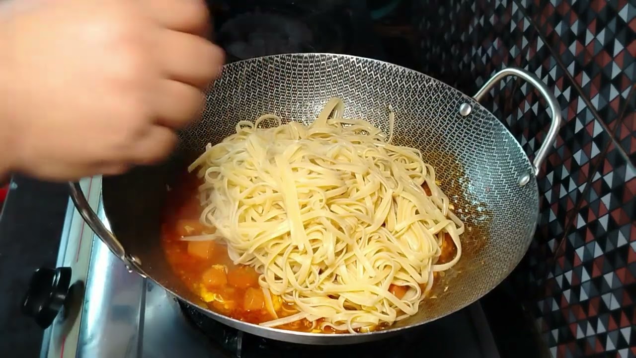 Menu Breakfast Spaghetti Goreng simple Borneo style ❗