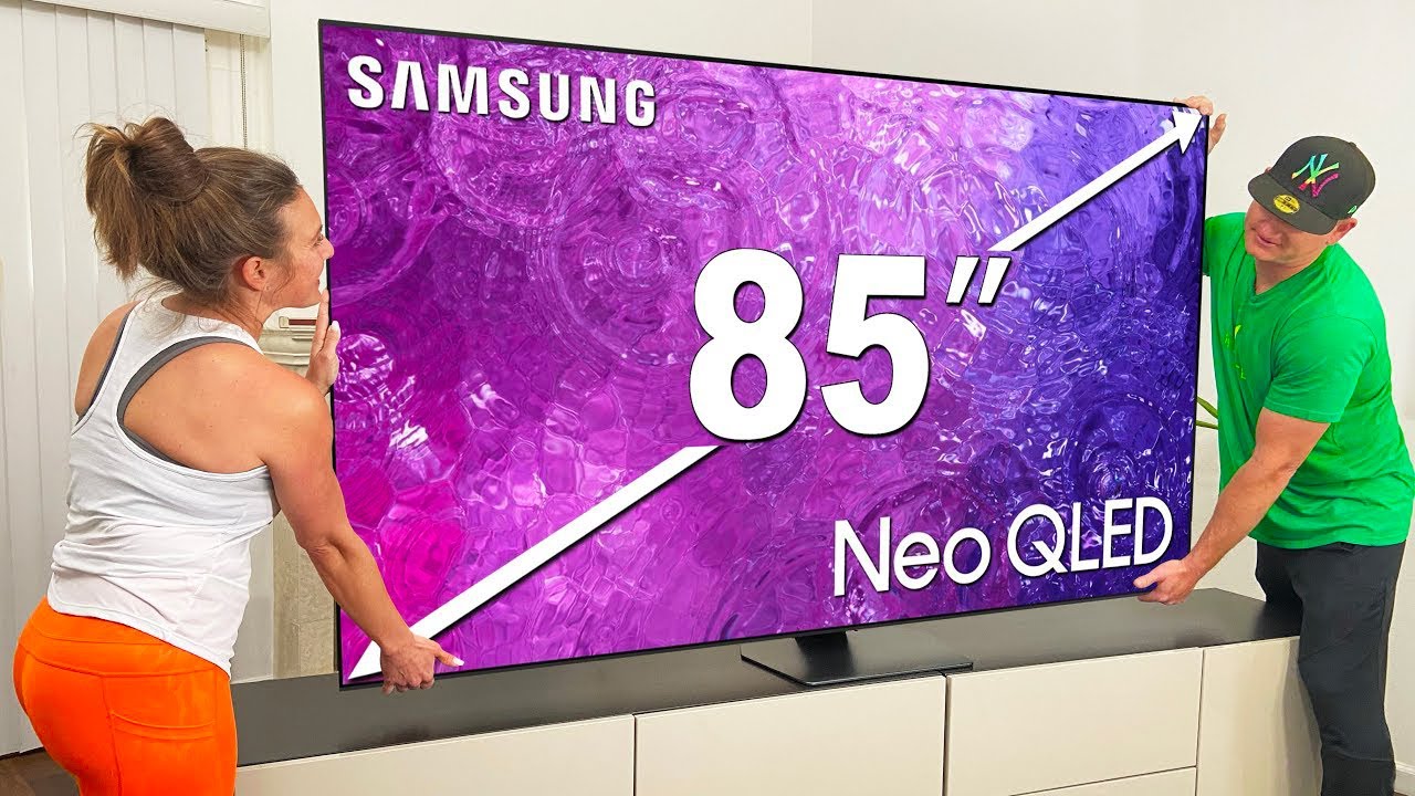 Огромный 85-дюймовый телевизор Samsung QN90C QLED