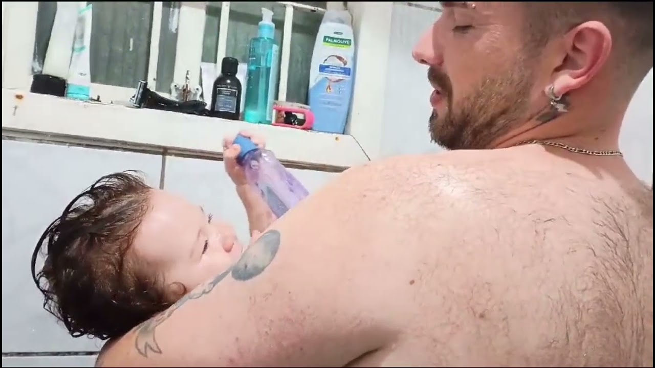 Melhor momento do dia… hora do banho🚿🫧🛁