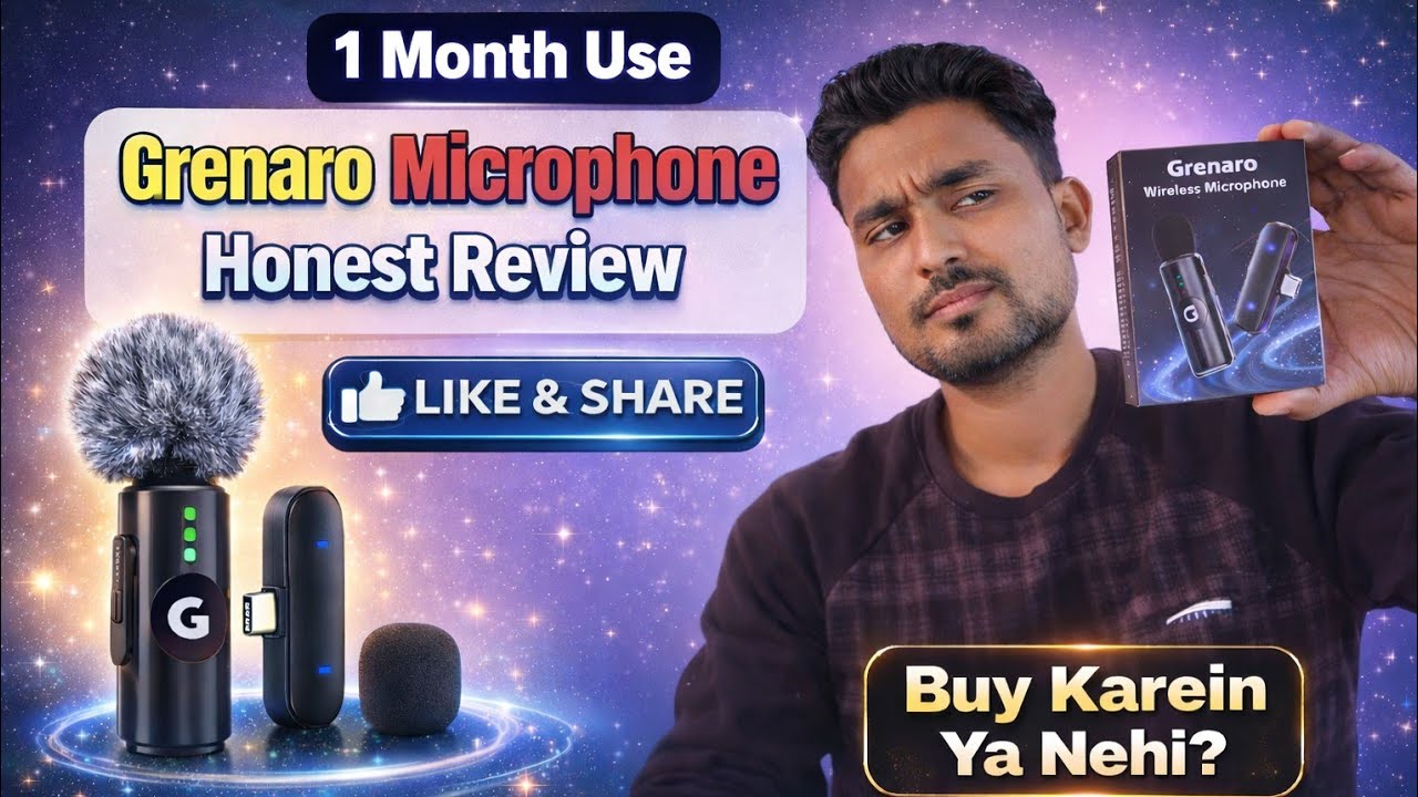 Grenaro Mic Honest Review | 1 Month Use | Best Microphone for Beginner YouTubers