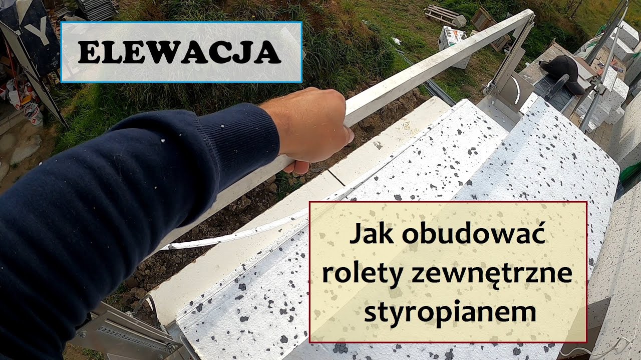 RD 040 Elewacja  Jak obudować rolety zewnętrzne styropianem