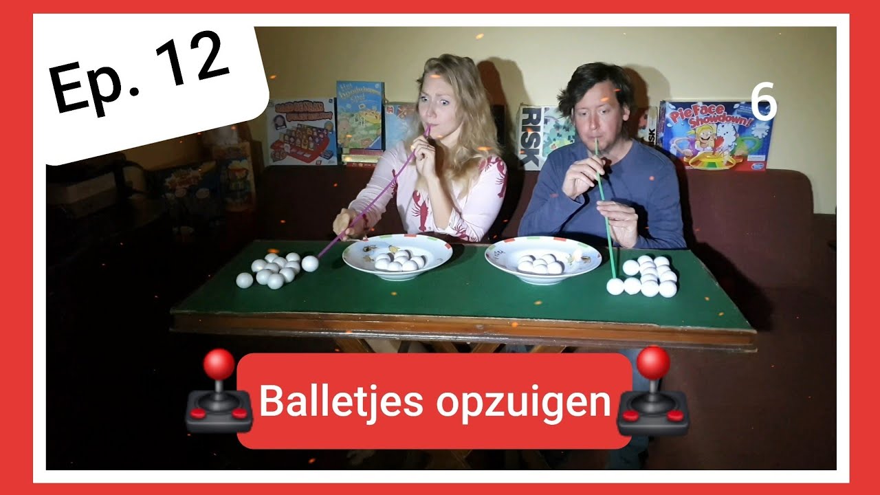 Wie zuigt het snelste balletjes op? 🕹 Steven & Jamie's Spannende Spelletjes 🕹