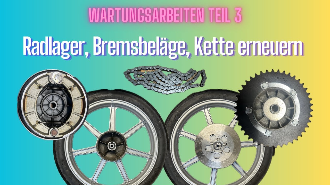 Wartungsarbeiten Teil 3: Alles rund ums Rad.. Lager, Bremsen, Einbau ect...