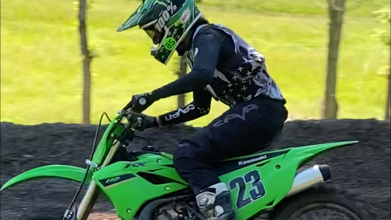 Kx112 at Tomahawk Mx! (Big Crash!!!)