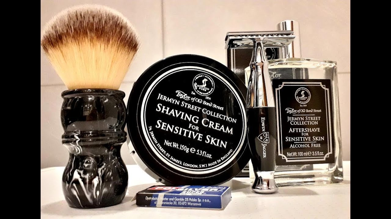 Taylor of Old Bond Street Jermyn Street Shaving Cream and AfterShave, Edwin Jagger R356Black