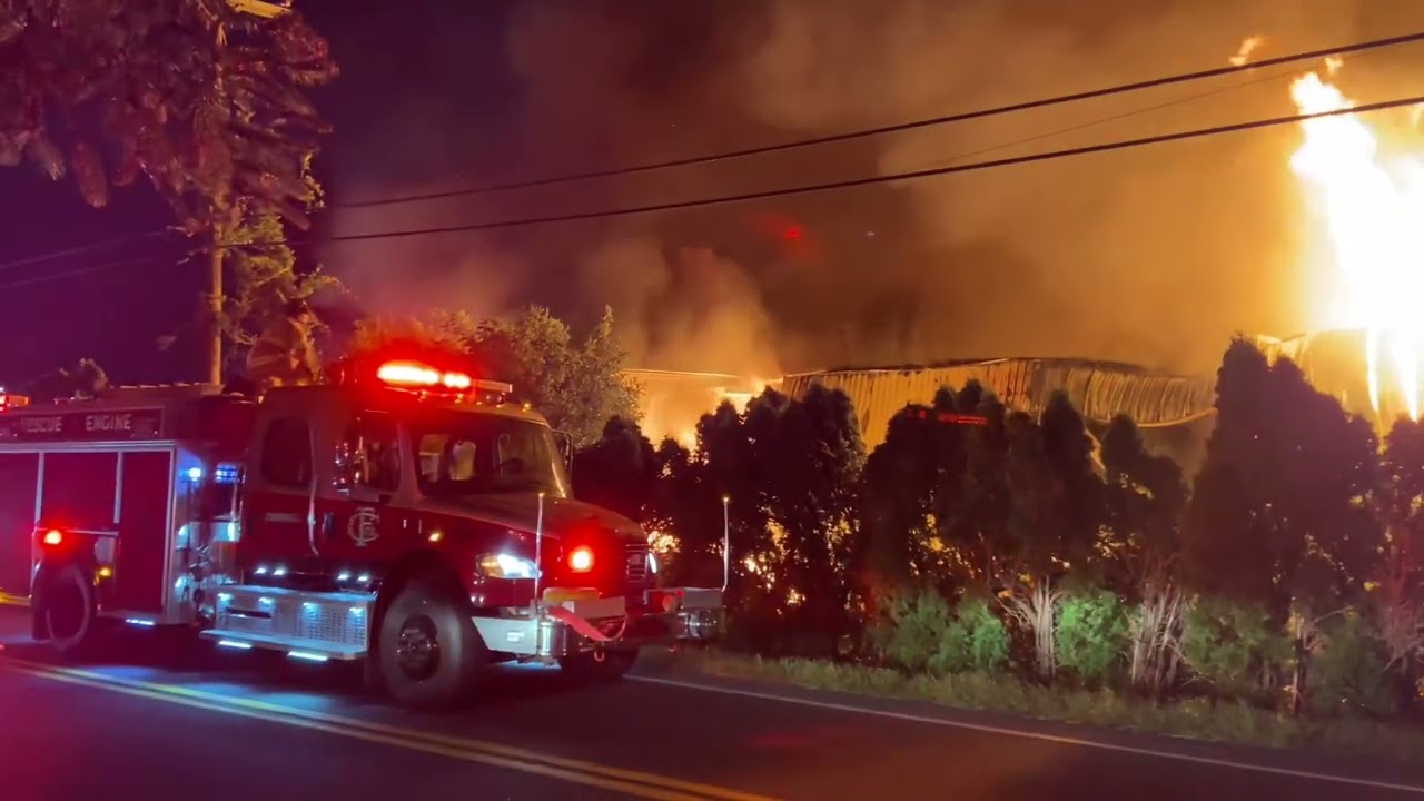 3 Alarm Sawmill Fire Mt Wilson Rd, South Londonderry Township, PA 9-8-25