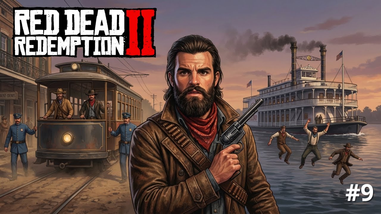 RED DEAD REDEMPTION 2 #9 - Casino, Tramway, Alligator GÉANT ! 🐊 [FR]
