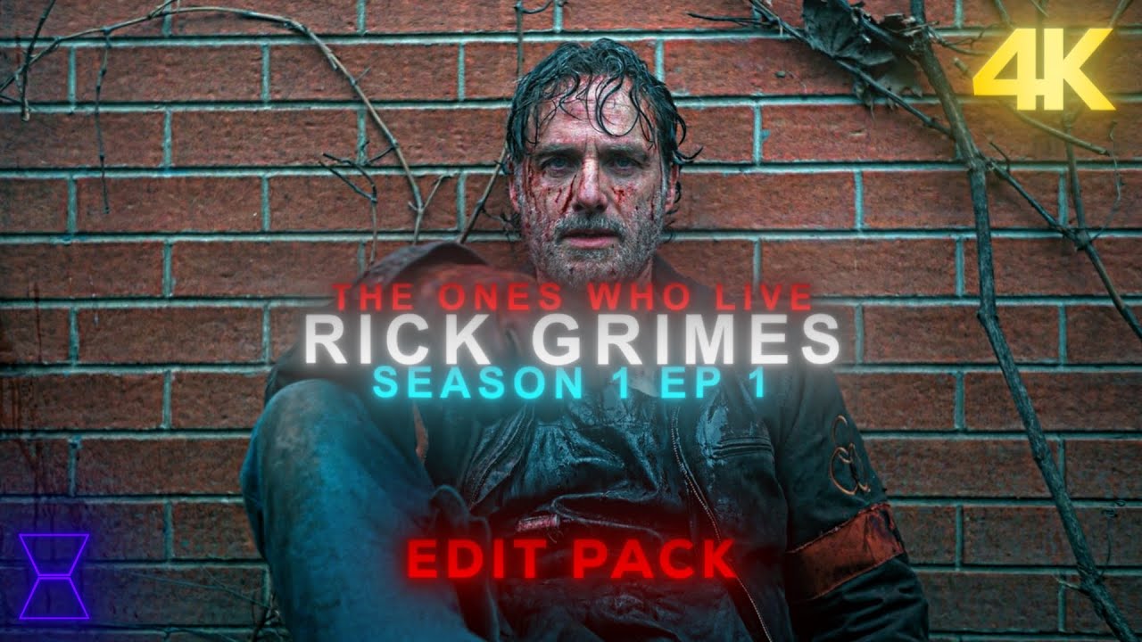 TWD The Ones Who Live Rick Grimes 4K Upscaled Edit Pack | Season 1 Episode 1