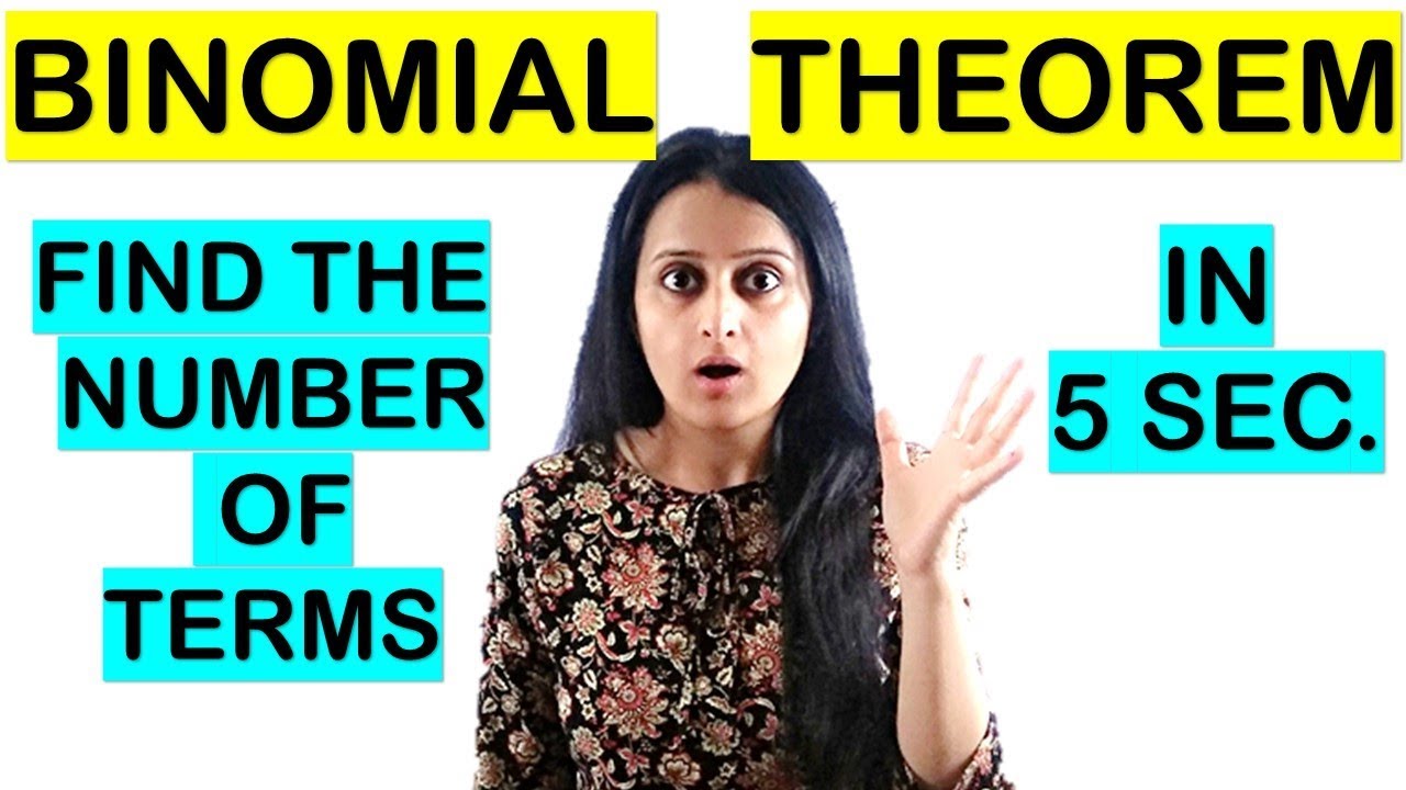BINOMIAL THEOREM SHORTCUT/FIND THE NUMBER OF TERMS IN 5 SECONDS
