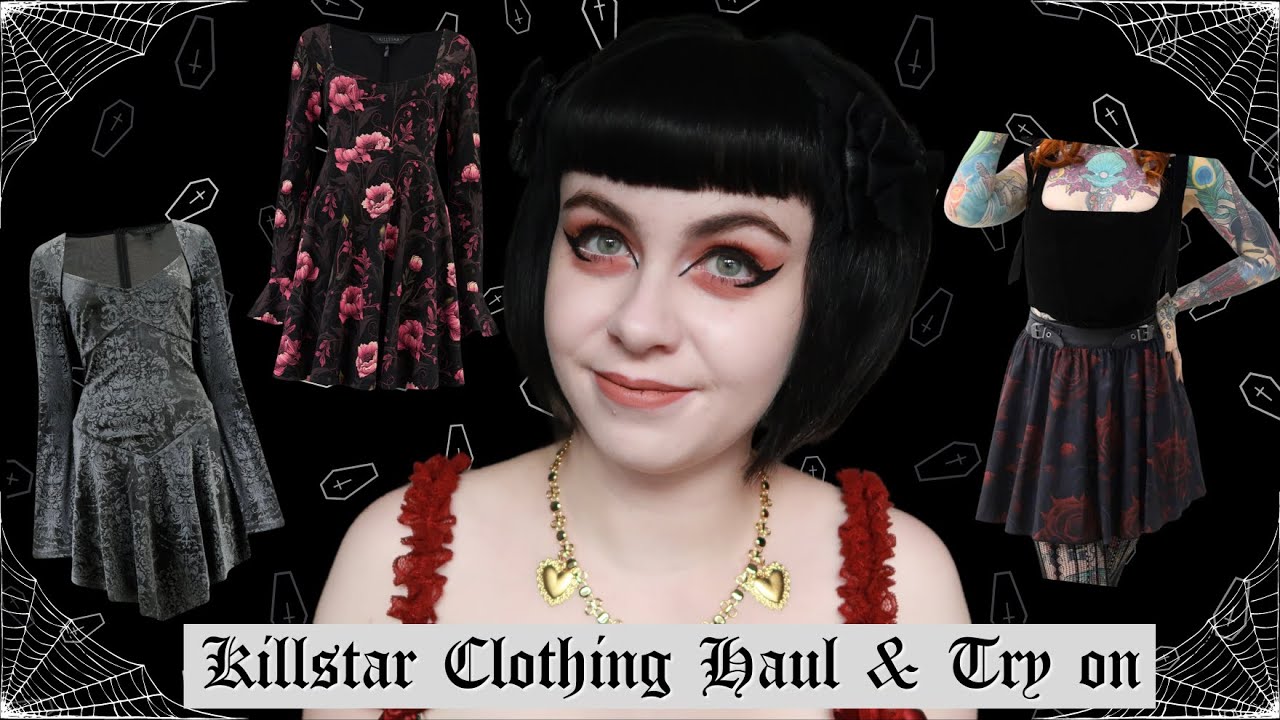 KILLSTAR HAUL & TRY ON | Gothic Alternative Clothing | Velvet dress, rose skirt & floral dress
