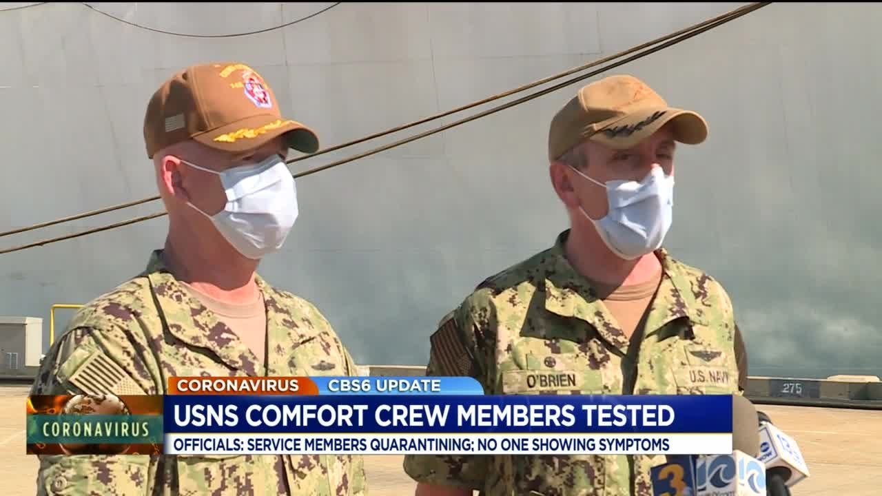 USNS Comfort crew tested for COVID-19