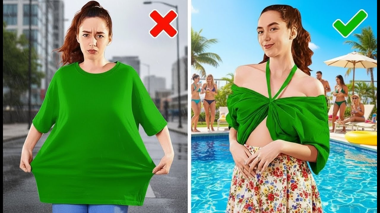 🧵 Estilo DIY: Transforma Ropa Vieja, ¡Sin Coser! 👚