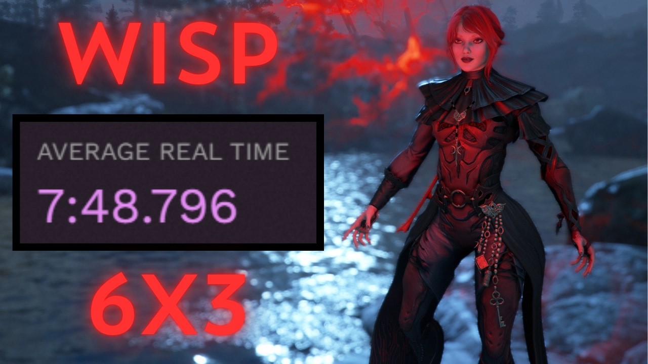 Wisp Solo 6x3 [ 7:48.796 Avg RT ] | Warframe Speedrun