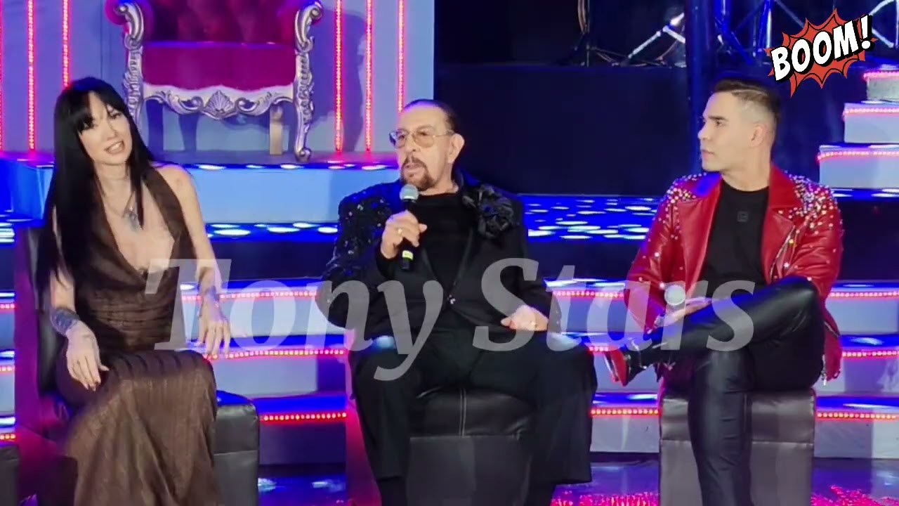 Mientras La Joaqui se ahogaba Humberto Pabón calla a su hijo Emir para que lo deje hablar hace gesto