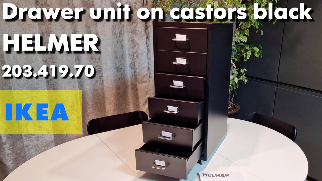 IKEA Furniture Assembly Guide: How to Build the HELMER Drawer Unit on Castors Step-by-Step Tutorial