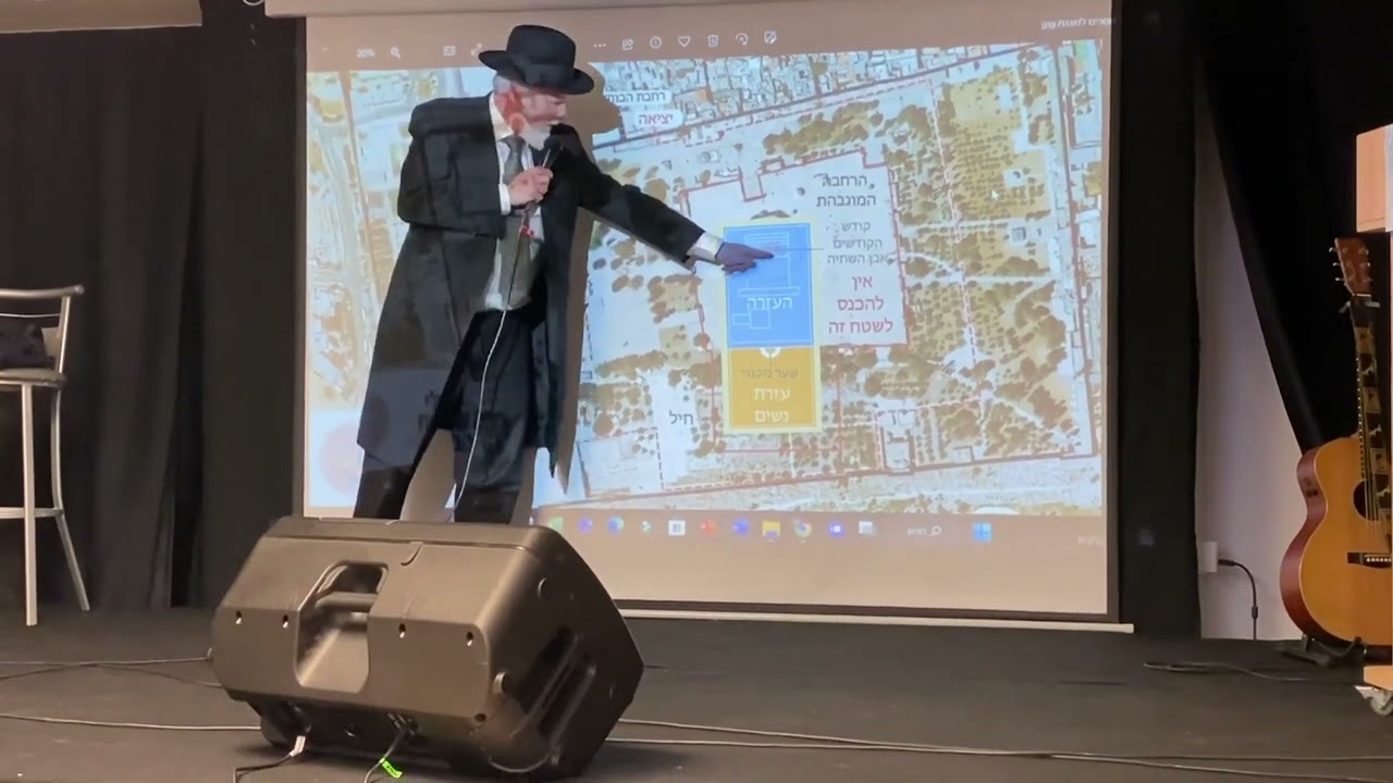מסלול ההליכה שמותר בהר הבית | הליכה גם ברמה המוגבהת לבקאיים | הרב יהודה שלוש לאור הרב דוד שלוש זצ