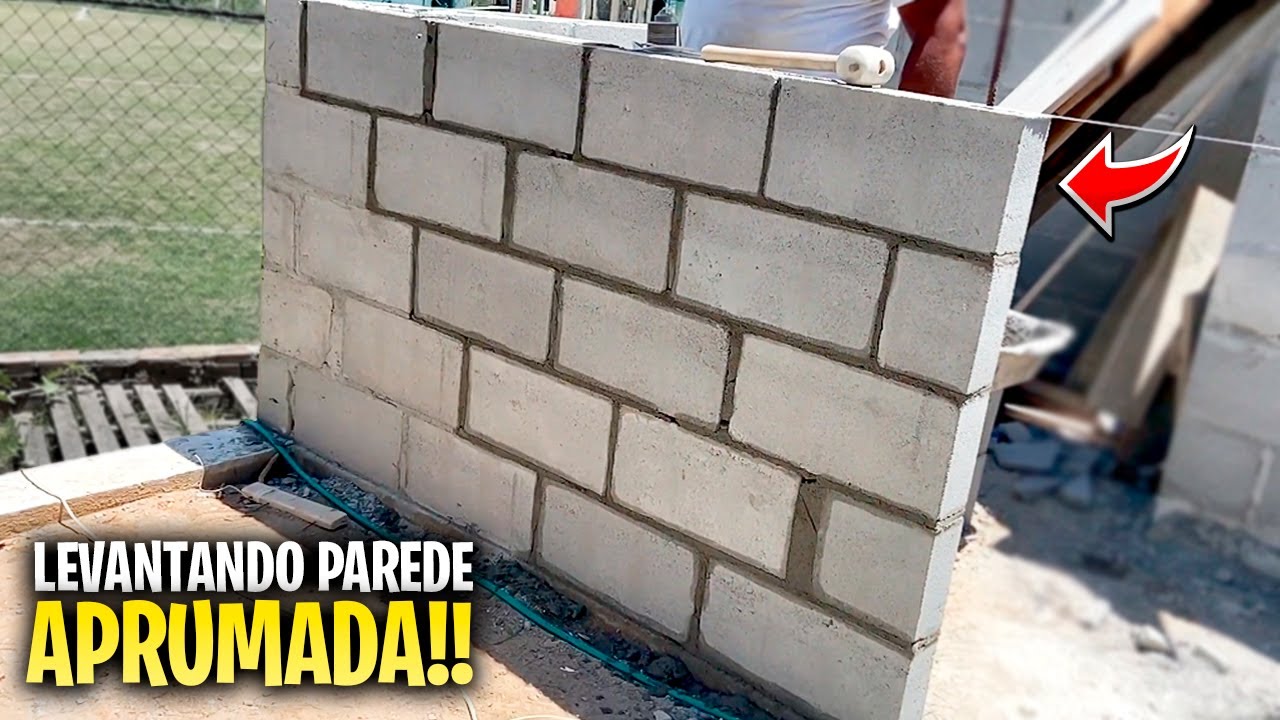 PAREDE DE BLOCOS ALINHADA NO PRUMO E FÁCIL DE FAZER!! | #40