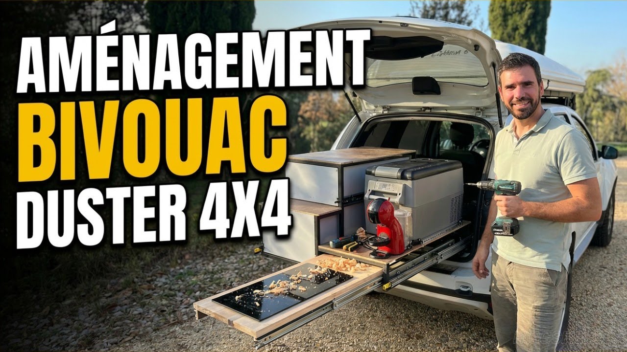 Aménagement COMPLET Dacia Duster 4x4 🚙🔥 | Tiroirs, Frigo & Plaque à Induction